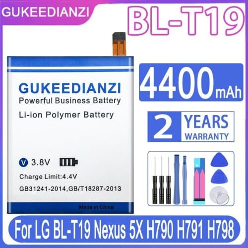 GUKEEDIANZI Replacement Battery BL-T19 4400mAh For LG BL-T19 Nexus 5X H790 H791 H798 Battery Nexus5X