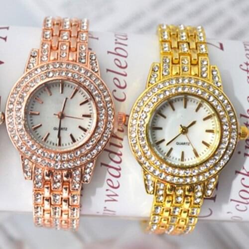 Women Watches Stainless Steel Exquisite Watch Women Rhinestone Luxury Casual Quartz Watch