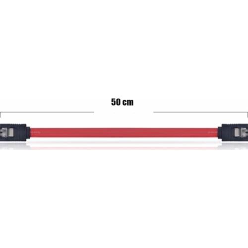 Hard Disk Drive SSD 50cm SATA Cable Line Serial ATA SATA3 6Gb/s Data Transfer Straight Cables 7 Pin For HDD