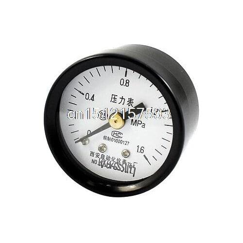 1/8PT Threaded 0-1.6Mpa Arabic Number Dial Pneumatic Air Pressure Gauge