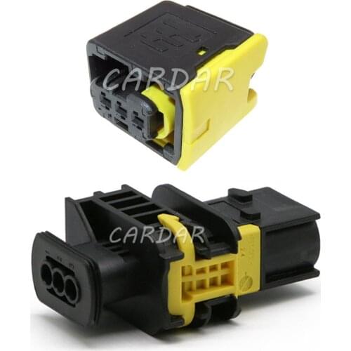 1 Set 3 Pin 1-1418448-1 Waterproof Female Plugs Auto Car Connector For Benz BMW