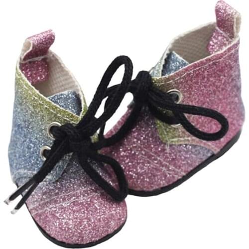1 Pair Decorative Doll Shoes Toy Multifunctional Leisure Design Dress up Baby Doll Shoes Kid Toy for Entertainment