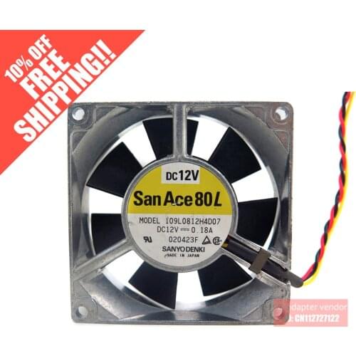 109L0812S403 DC12V 0.26A FOR SANYO DENKI SAN ACE 80*80*25 Aluminum frame cooling fan