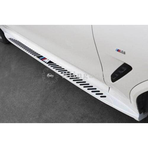2Pcs left right Aluminium side step fit for B-M-W X4 G02 2019 2020 running board Nerf bar pedal protector