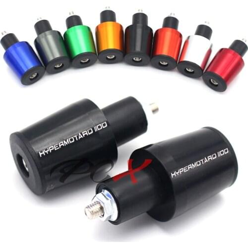 For DUCATI HYPERMOTARD 1100/S/EVO SP 2007-2018 Motorcycle Accessories 7/8'' 22MM Handlebar Grips Handle Bar Cap End Plugs