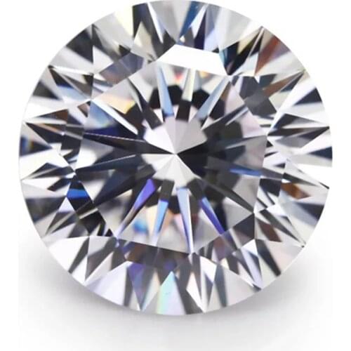 2021 Hot Selling DVVS white round loose moissanite diamonds 6.5mm 7mm 8mm Good Evaluation moissanite diamonds GRA Certification