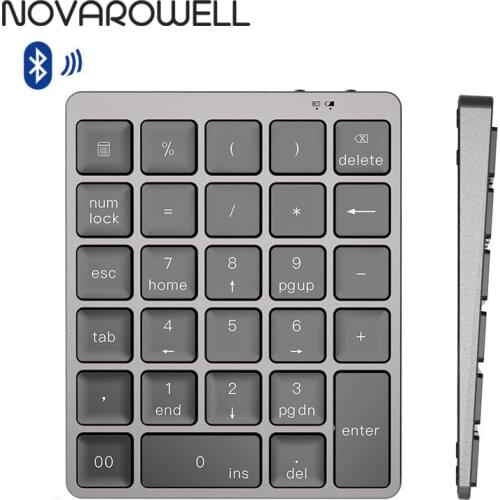 Numeric Keypad bluetooth Number Keyboard Teclado Mecanico Aluminium Alloy for Windows Laptop Android Tablet Desktop