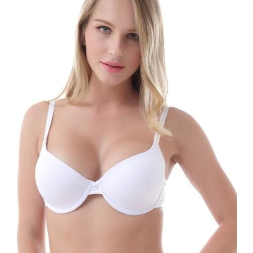 Women Bra 3/4 Cup Underwire Solid Underwear Women Push Up Bras For Girl Lingerie Female 32-34-36-38 A-B-C-D