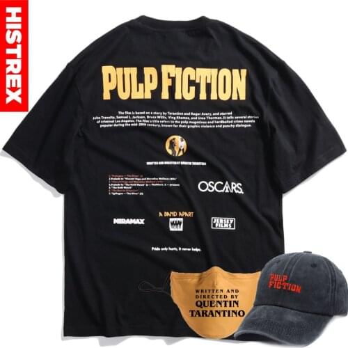 New Quentin Tarantino T Shirt Men Women Print 100% Cotton Japan Harajuku Hip Hop T Shirts Streetwear Tee Top Tshirt Man Shirt