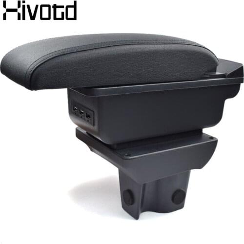 Hivotd For Perodua Aruz Rush Car Armrest Box Central Store Content Box With Cup Holder Ashtray USD Interface Accessories 2018-20