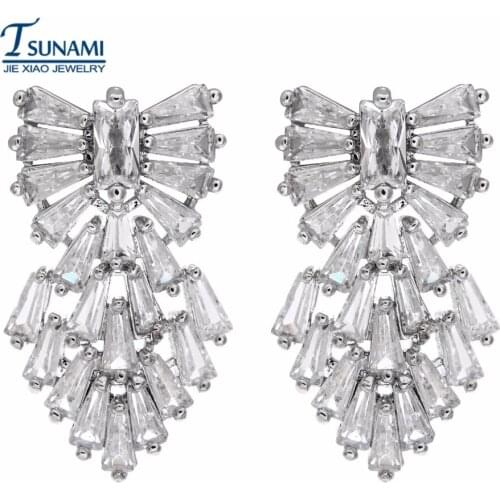 Exquisite jewelry design Korean zircon bride earrings Beautiful crafts of women ER-115