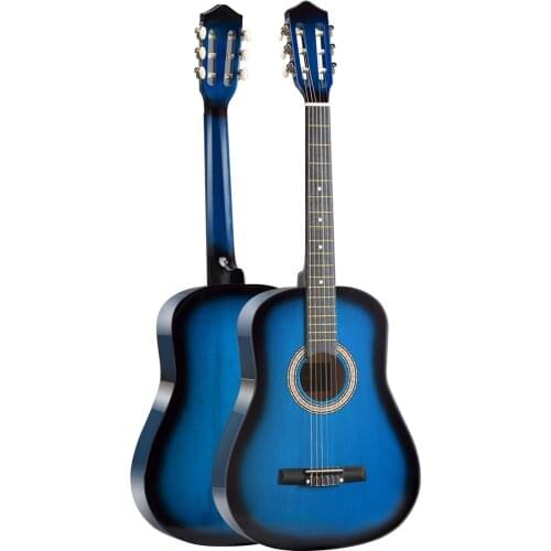 38 Inch Classical Guitar Basswood Drum Bright Guitar Nylon Strings ABS Fretboard Concert Guitar Instrument for Beginners