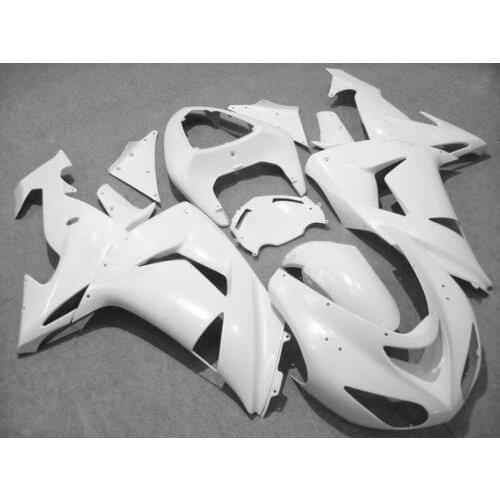 Motorcycle Fairing kit for KAWASAKI Ninja ZX10R 06 07 ZX 10R 2006 2007 zx 10r ABS Complete white Fairings set+7gifts KF17