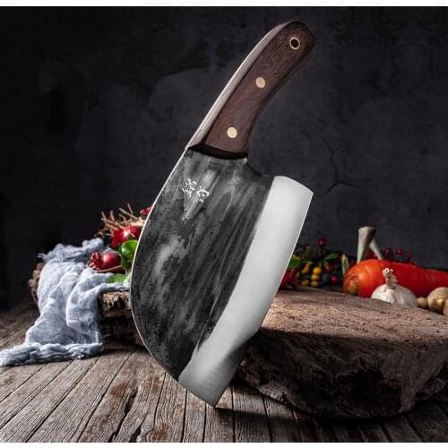 Manganese Steel Household Handmade Kitchen Ladys Small Vegetable Knife Cutting Tool Meat Slicer Traditional Handcraft Knives