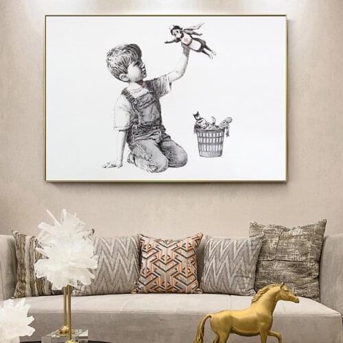 Banksy Game Changer Nurse Tribute Wall Art Canvas Painting Poster and Pictures for Office Hospital Living Room Bedroom Decor