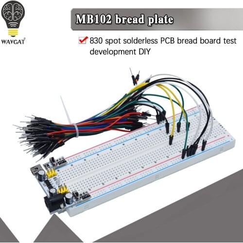 NEW MB-102 MB102 Breadboard 400 830 Point Solderless PCB Bread Board Test Develop DIY for arduino laboratory SYB-830