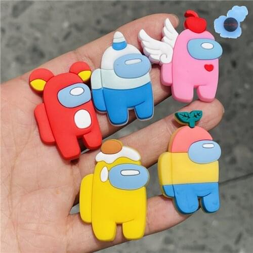New Pack 1Pcs Shoe Charms Accessories Hot Games Robot Casual Shoe Decorations Clog Cartoon Croc Jibz Popular Ornaments Kids Gift