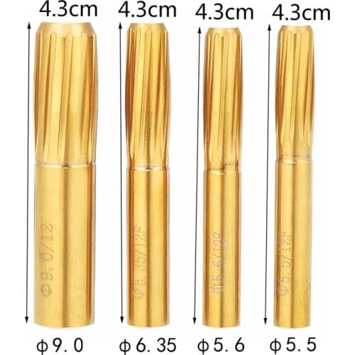 New Rifling Button 5.5mm 5.6mm 6.35mm 9.0mm 12 Flutes Hard Alloy Chamber Helical Machine Reamer Break Durable Tool Accessories