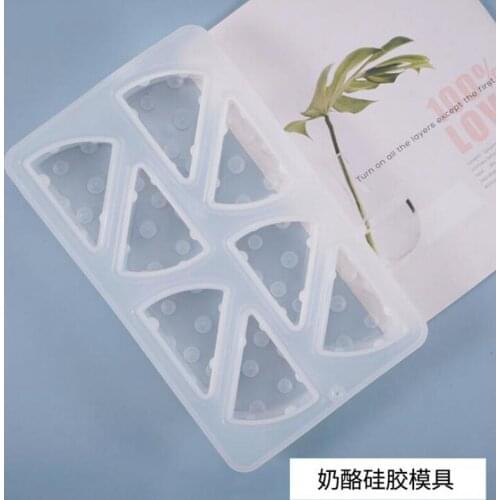 New Transparent Silicone Mould Resin Decorative Craft DIY triangle cheese Mold epoxy resin molds for jewelry
