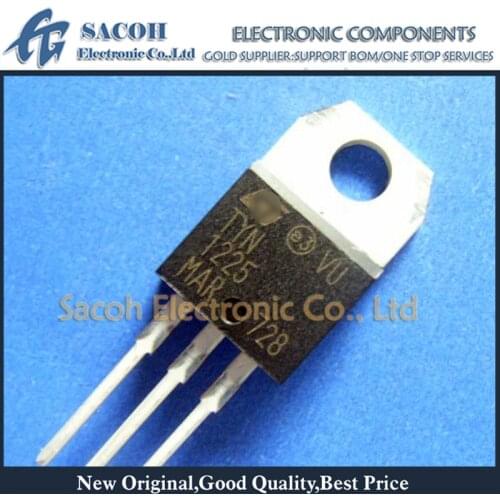 New Original 10PCS/Lot TYN1225 TYN1225RG or TYN825 TYN825RG or TYN625 TYN625RG TO-220 25A 1200V SCRs