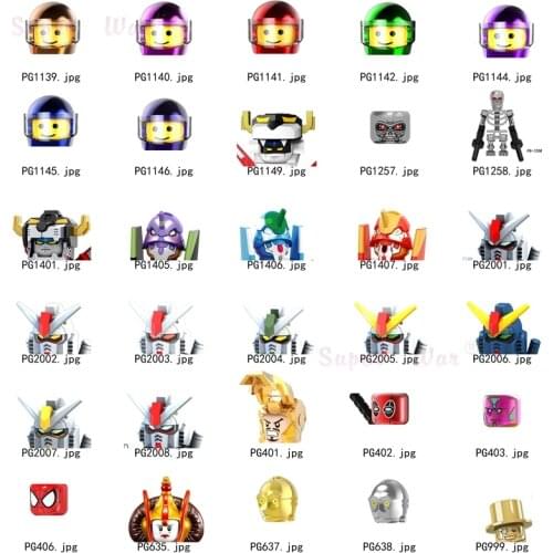 Single C3PO Mr Space Gold Padme Amidala ESS Vaders PROTO Figures Head accessories Building Blocks toys Series-157