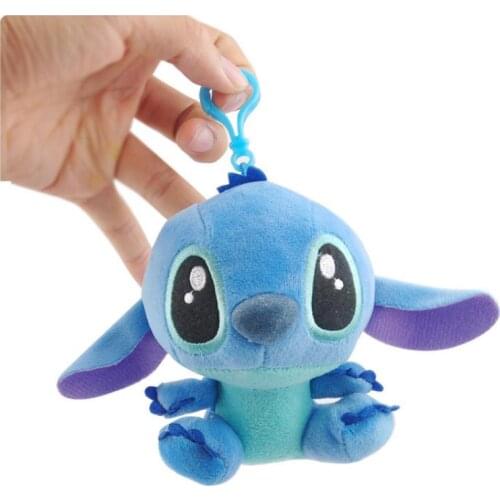 Disney Anime 10CM Kawaii Lilo & Stitch Plush Toy Stitch Plush Toy Soft Doll Stuffed Animals Pendant Hanging Drop Boy Girl Gift