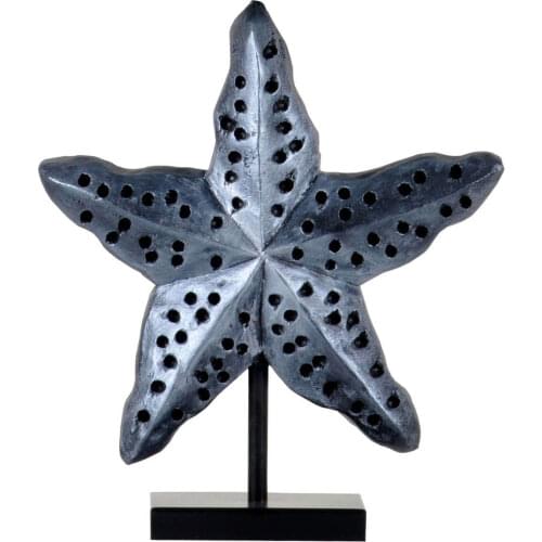 Qdec Handwork Polyester Casting Gift Accessories Decorative Elegant Sculpture Modern Designed Sea Star Trinket