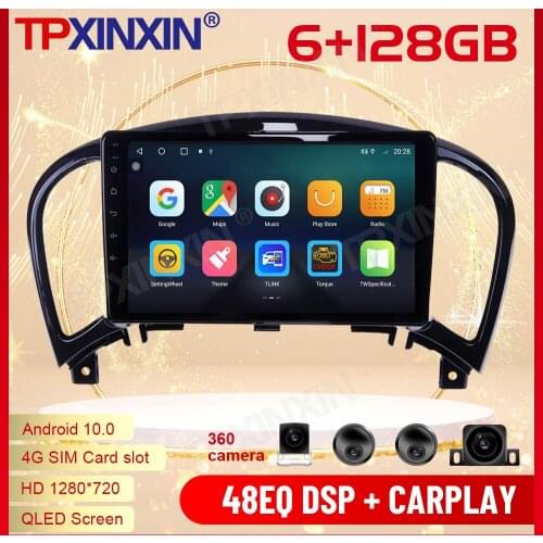 2 Din Carplay Android Radio Receiver Multimedia Stereo For Nissan Juke 2011 2012 2013 2014 2015 2016 2017 2018 GPS IPS Head Unit