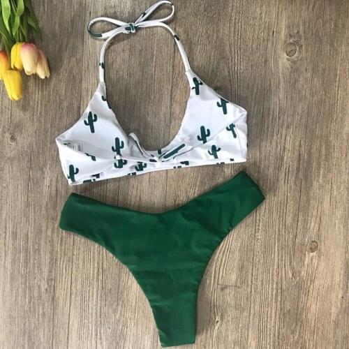 Sexy Womens Beachwear Biquini Padded Push-up Bra Hight Waist Bikini Swimsuit Swimwear Bathing Swimsuit Female Bikinis Set L30206