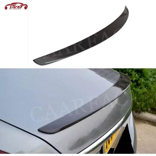 For W222 Carbon Fiber Rear Boor Spoiler Wings for Mercedes Benz S Class W222 Spoiler 4 Door S400 S500 S600 S63 S65 AMG 2014-2017