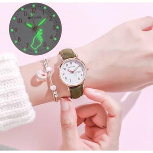 2020 Creative Luminous Ladies Watch Trendy Luminous Silicone Wristband Cool Watch with Time Korea Women Watch Clock