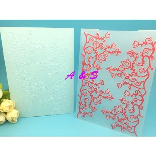 Flower Plastic Embossing Folder for DIY Scrapbooking Album Decor Card Making Craft Dies Clear Stamps Embossing Stencil Template