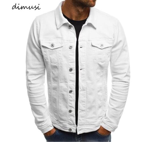 DIMUSI Spring Mens Denim Jacket Fashion Male Jeans Jackets Slim Fit Casual Streetwear Vintage Men Jean Outwear Clothing.TA325