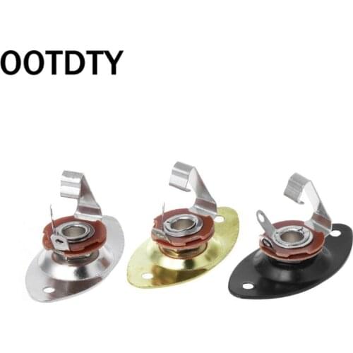 Electric Guitar Bass Jack Socket Output Input Jack Cover Plate With 2 Screws