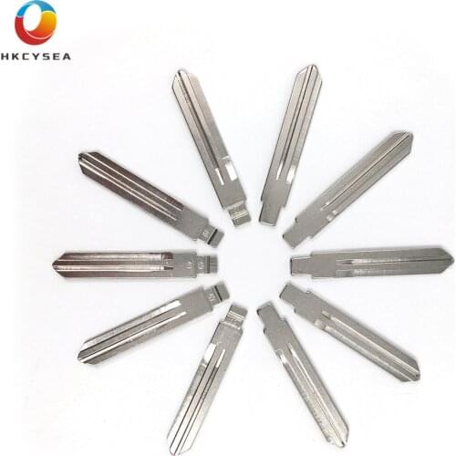 HKCYSEA 10 pcs/lot Metal Blank Uncut Flip KD Remote Key Blade Type #49 for Nissan