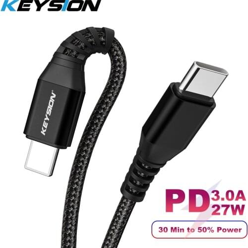 KEYSION PD Cable For iPhone 11 Pro Max XR XS 8 Plus USB Type C for Lightning Fast Charging Phone Cable For iPad Pro Charger Cord