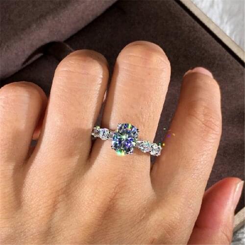 Classic Vintage Female Promise Ring Party Wedding Band Rings for Women Bridal Statement Fine Jewelry