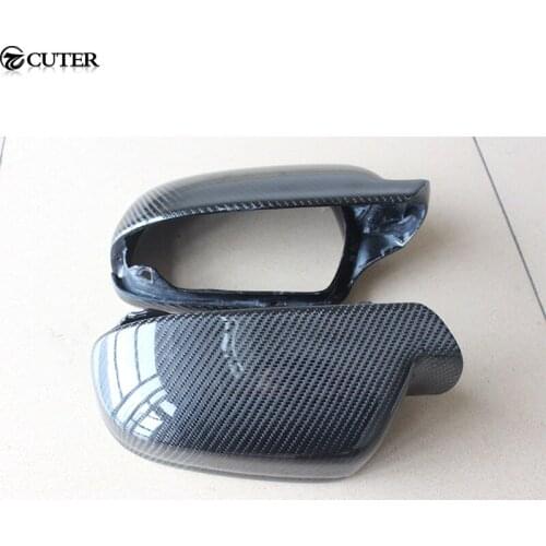 A4 B9 A5 RS5 Carbon Fiber Rear Mirror Covers Car Side Mirror Caps For Audi A4 B9 A5 Free shipping