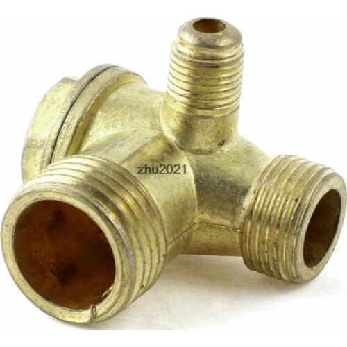 Male Thread Brass Check Valve for Air Compressor Gold Tonee