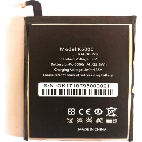 Аккумуляторы для телефонов Oukitel K6000 Pro LIANG MI China At AliExpress