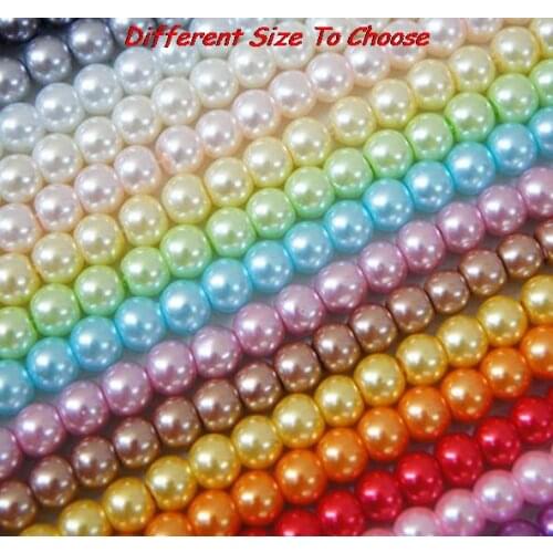 Chunky Necklace Making Imitation Acrylic mixed color 6mm 8mm 10mm 20mm ABS Round Pearl beads resin frdr3g Jewellry DIY