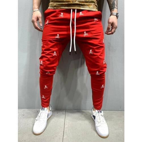 Mens Casual Sports Pants Sweatpant Workout Training Hip Hop Jogging Trousers