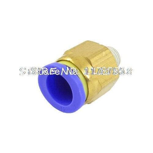 1/8" PT Thread to 12mm Hole Tube Air Pneumatic Push in Quick Connector Jointer