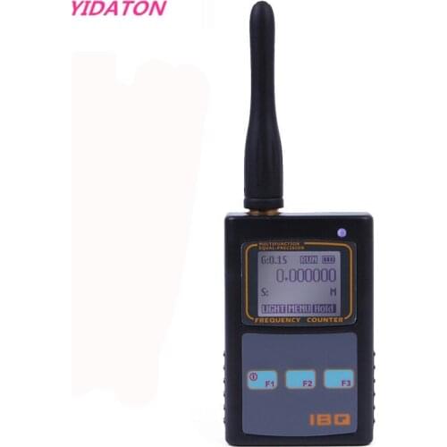 IBQ102 Handheld Digital Frequency Counter Meter Wide Range 10Hz-2.6GHz for Baofeng Yaesu Kenwood Radio Portable Frequency Meter