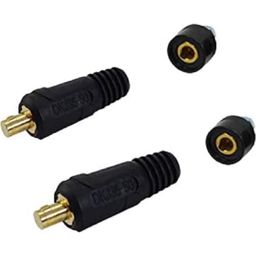 RIVERWELD TIG Welding Cable Panel Connector-plug and Socket DKJ35-50 & DKZ35-50 Dinse Quick Fitting 4pcs