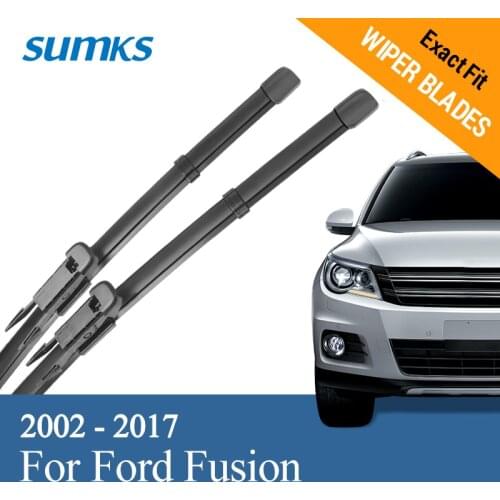SUMKS Windscreen Wiper Blades for Ford Fusion 22"&16"/28"&28"R Fit Hook/Pinch Type Arms 2002 - 2017
