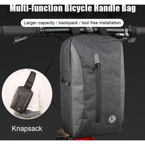 Road Bike Top Tube Oxford Cloth Waterproof Cycling Accessories Frame Bicycle Handle Bag Storage Outdoor Basket Large Capacity