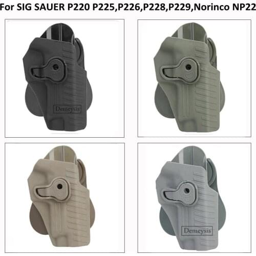 Tactical Belt Gun Holster Military Army Pistol Case for SIG SAUER P220 P225,P226,P228,P229,Norinco NP22 Military Pistols Case