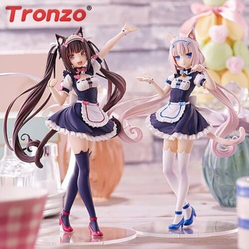 Tronzo Original NEKOPARA Cute Nekomusume Chocolate Vanilla PVC Action Figure Model Anime Doll Toys For Collection