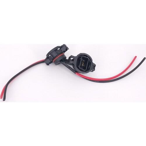 2X Free Shipping 5201 5202 H16 2504 9009 PS24W Bulbs Female Connector For Fog Lights Wiring Pigtail Harness adapter socket